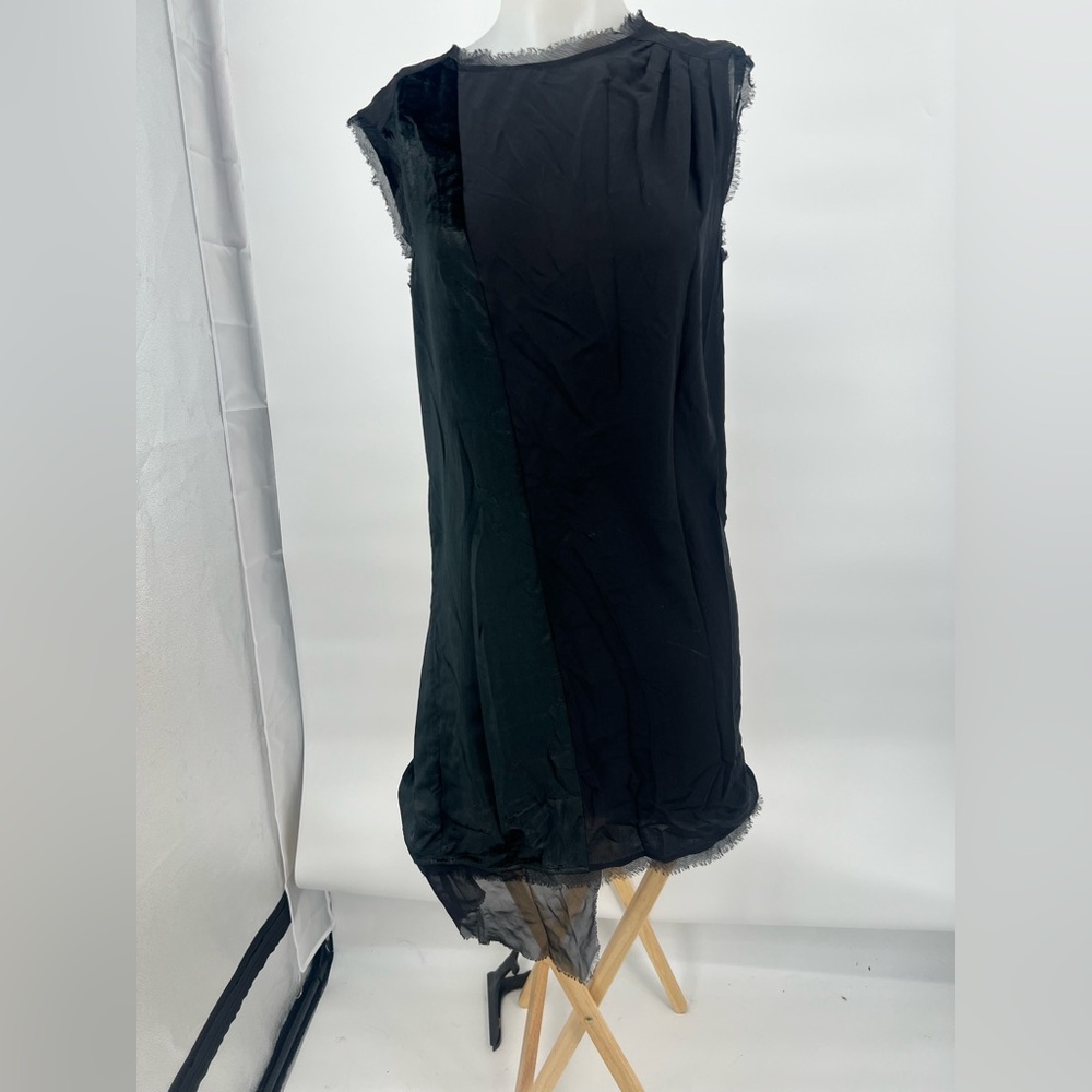Winter Kate Nichole Richie Elegant Black Velvet asymmetrical Dress New Yeas Y2K - Picture 6 of 7
